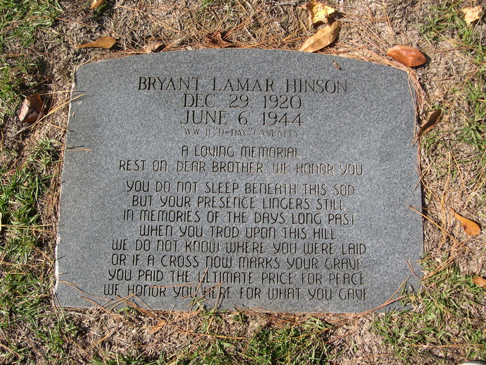 Hinson Bryant l stele1