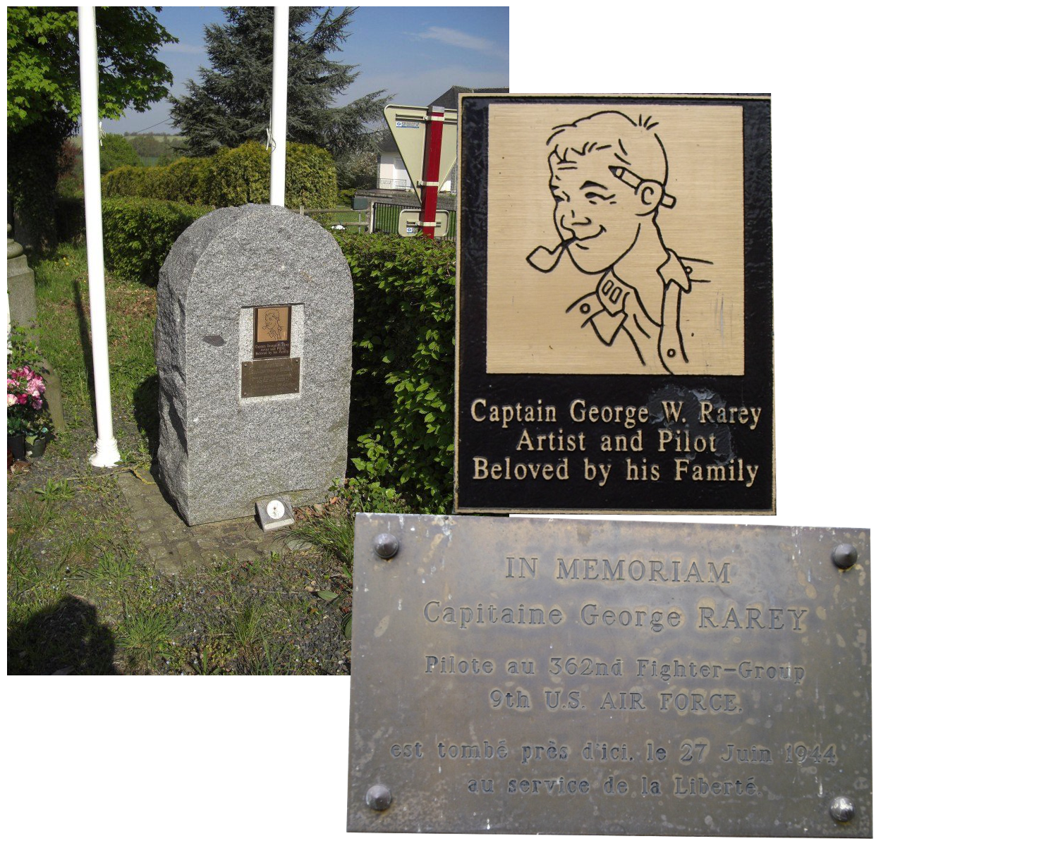 Stèle en l'honneur de Georges RAREY