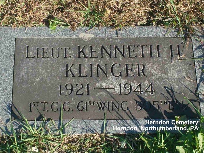 reed KLINGER Kenneth H stele