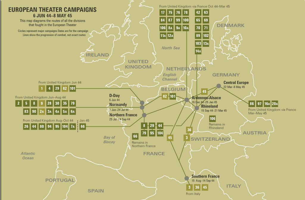 carte campagne europe