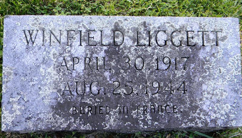 LIGGETT Winfield stele