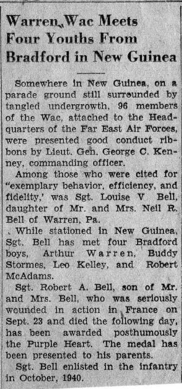 BELL Robert A