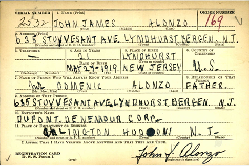 ALONZO John James