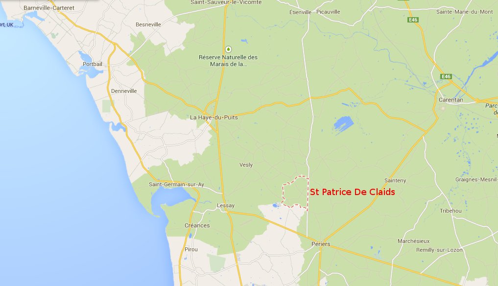 Carte St Patrice de Raids