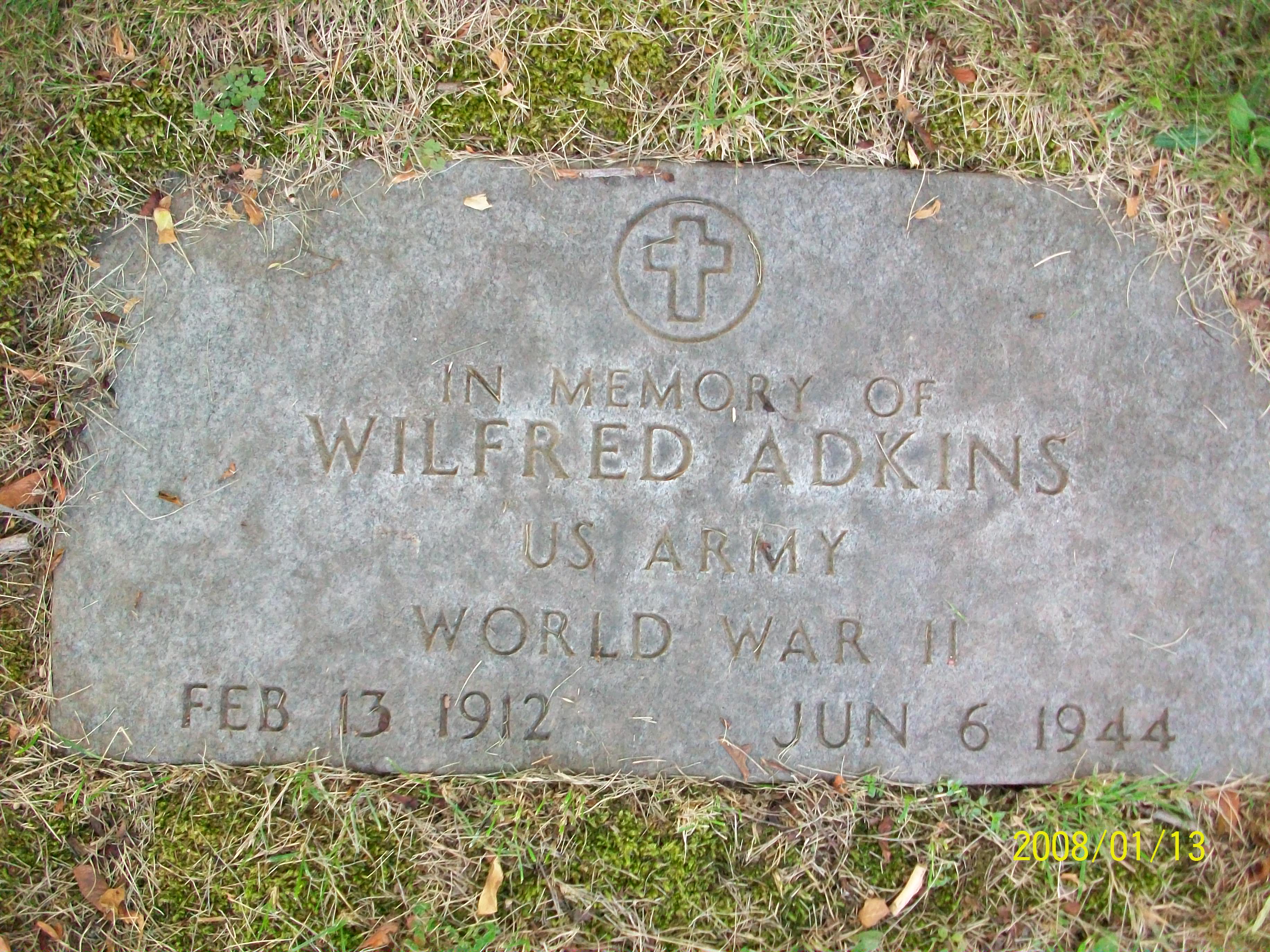 adkins wilfred stele