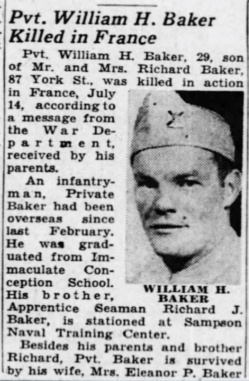 BAKER william H presse