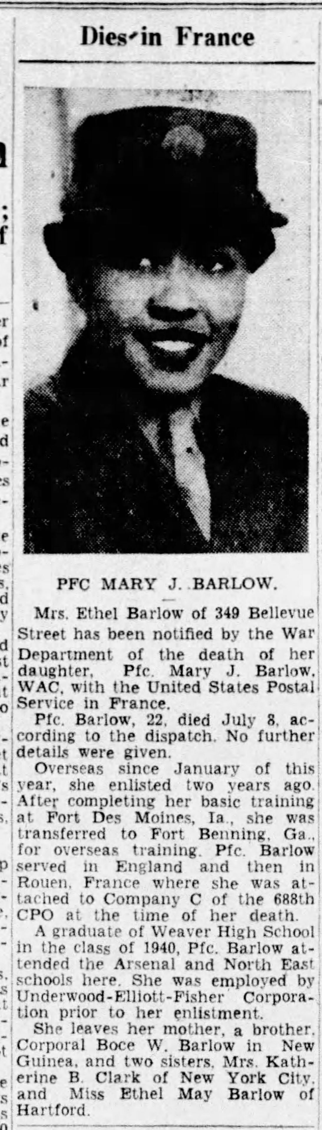 BARLOW Mary Jewel