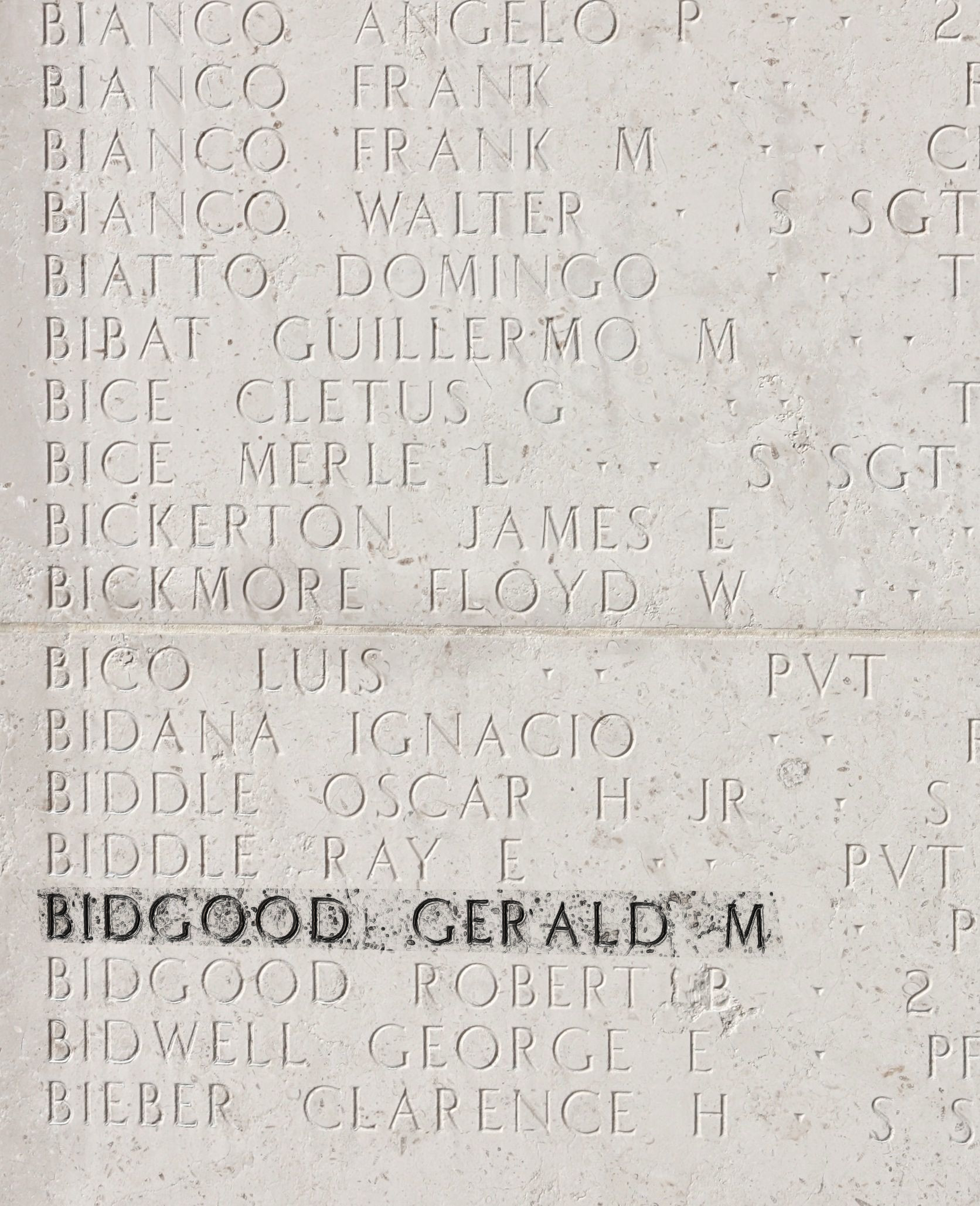 BIDGOOD Albert J