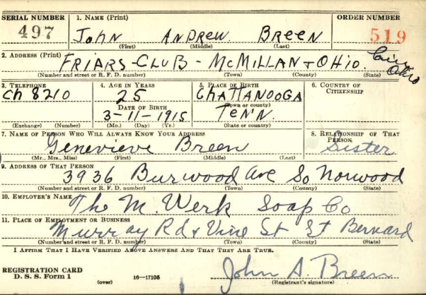 BREEN John A - 508 PIR