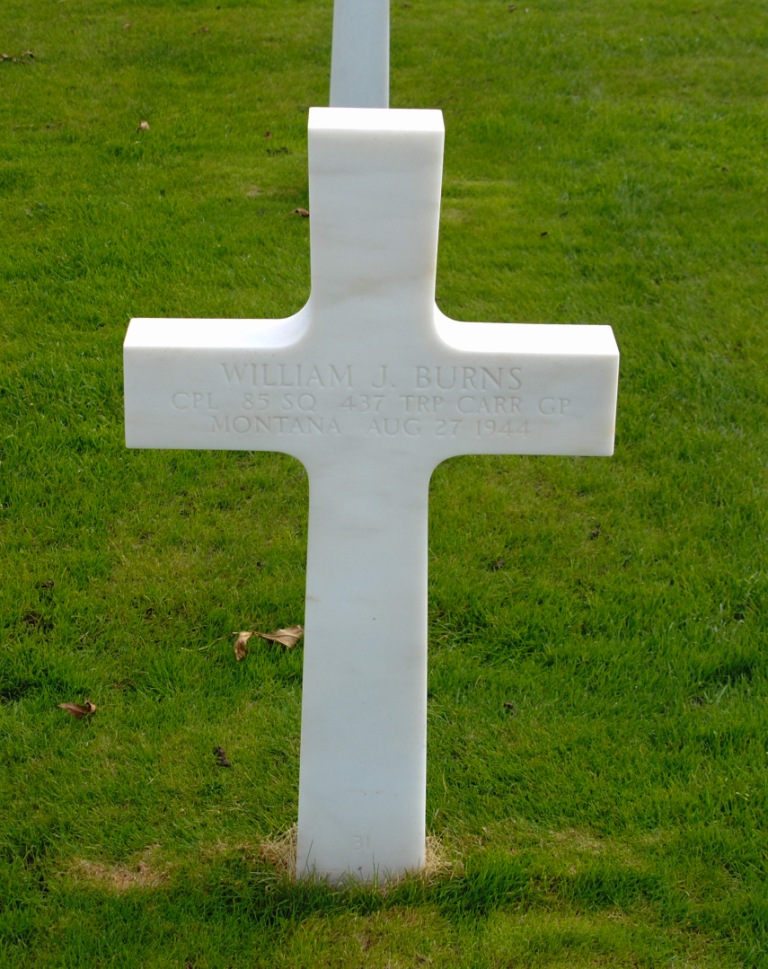 burns william j tombe