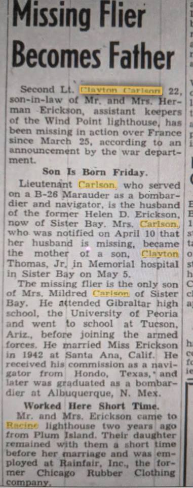 CARLSON Clayton C presse