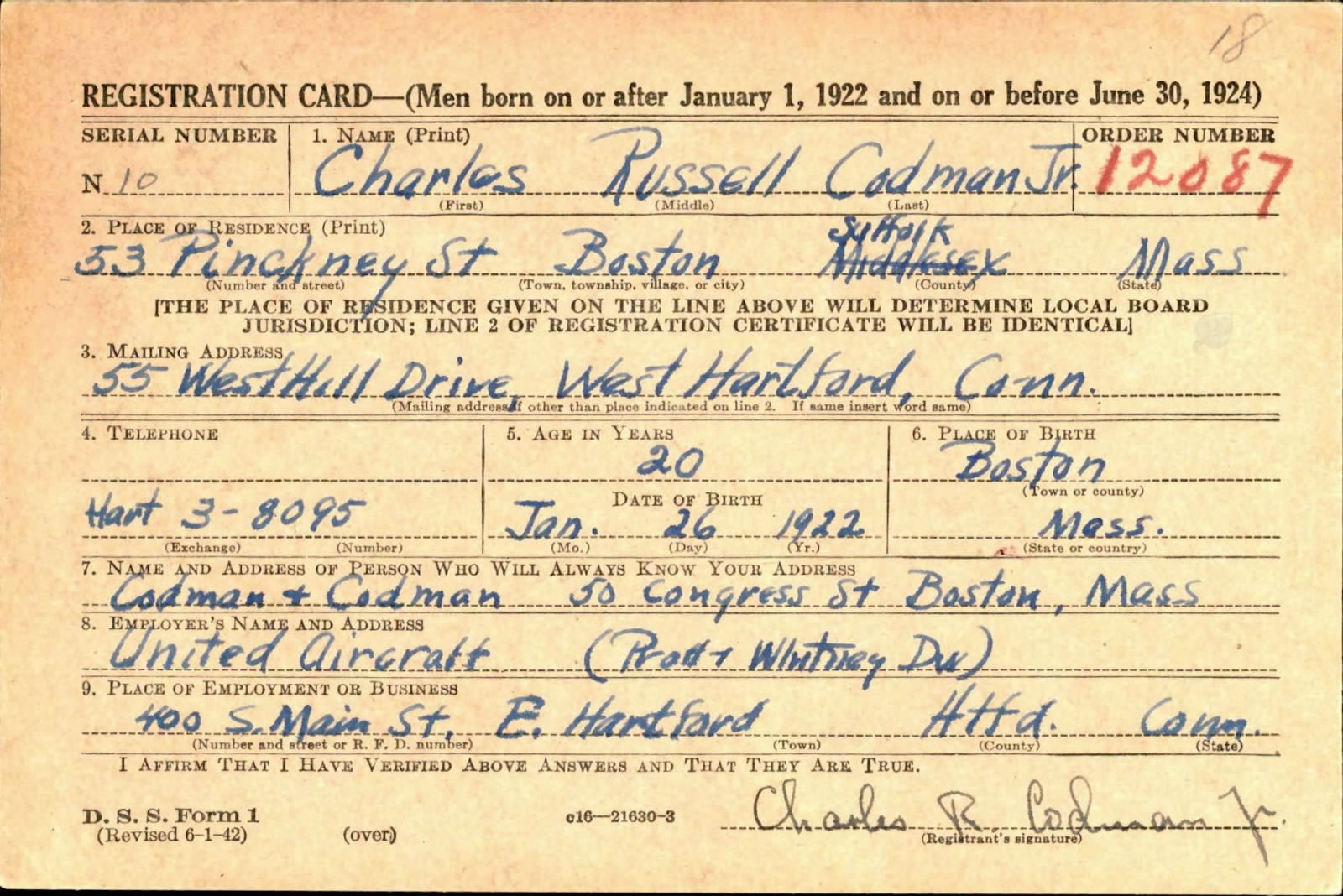 CODMAN Charles R