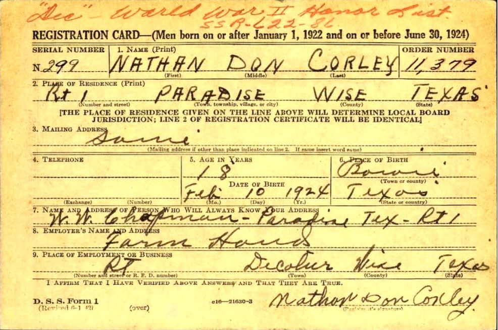 corley nathan d
