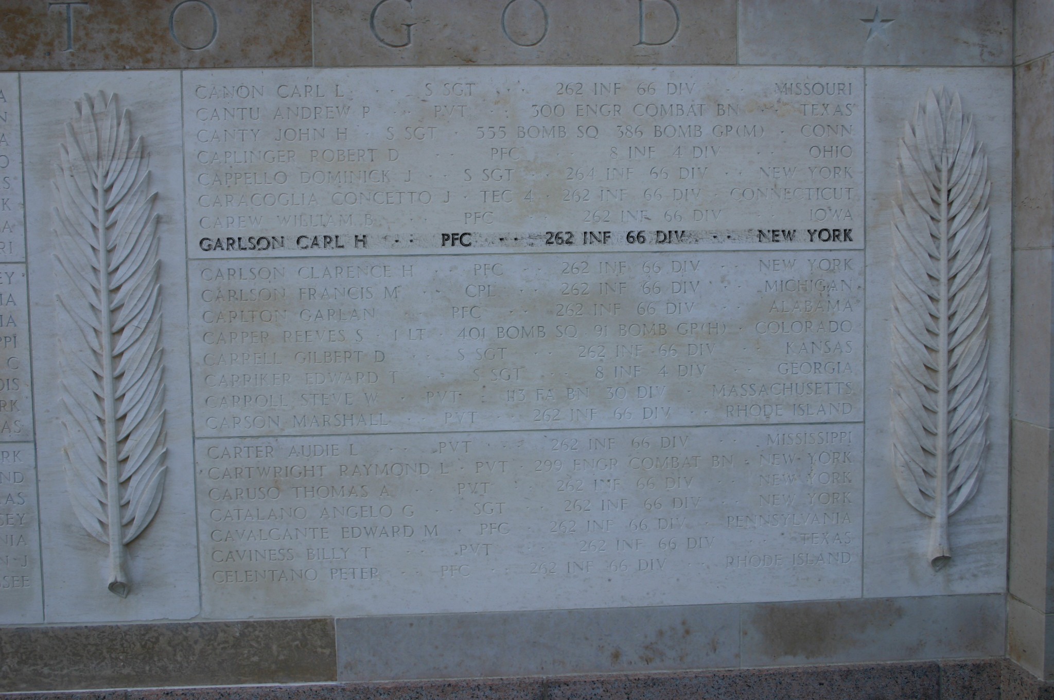 carlson carl tombe