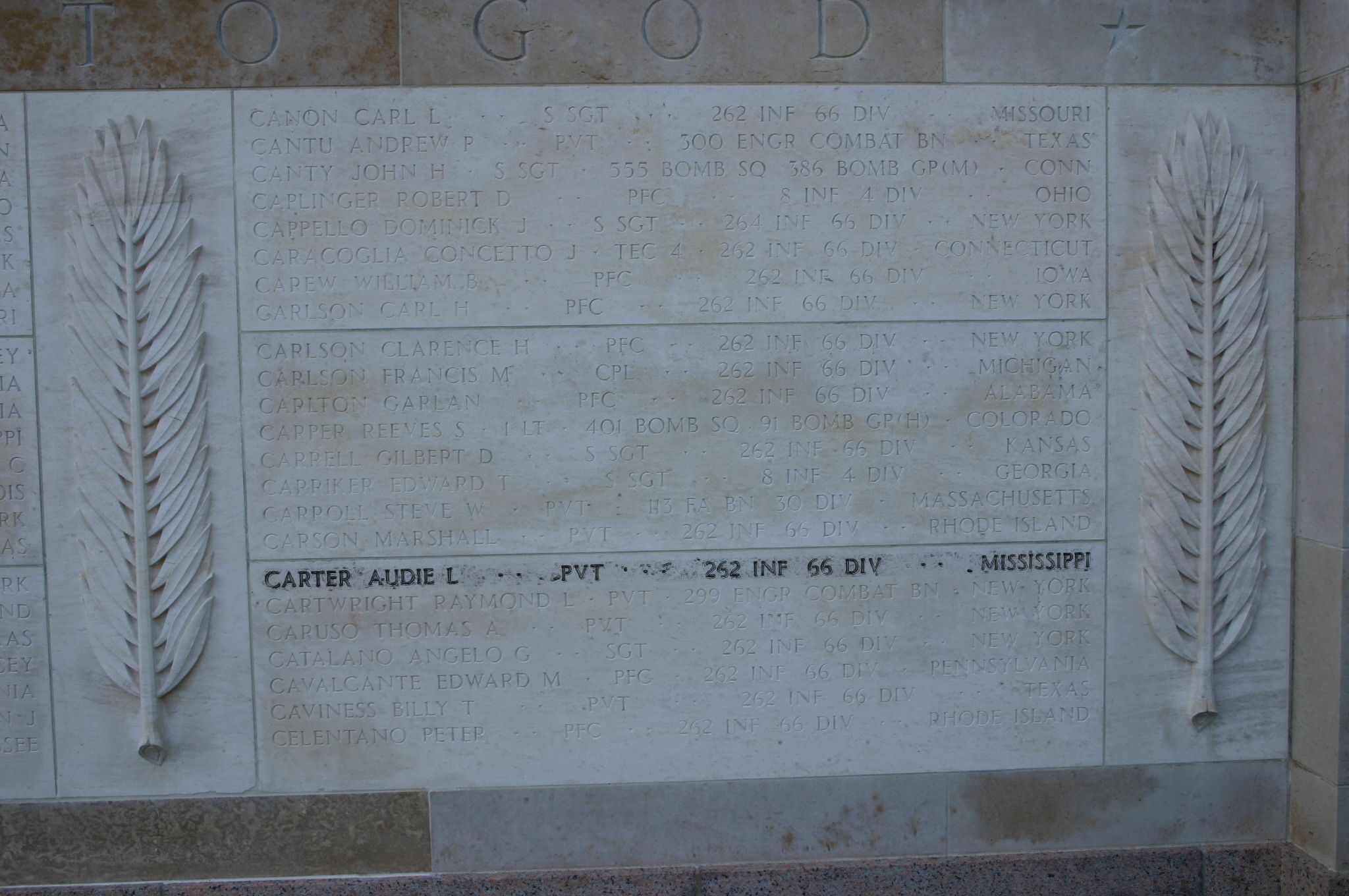 carter audie l mur