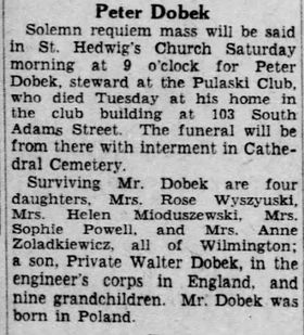 dobek walter j