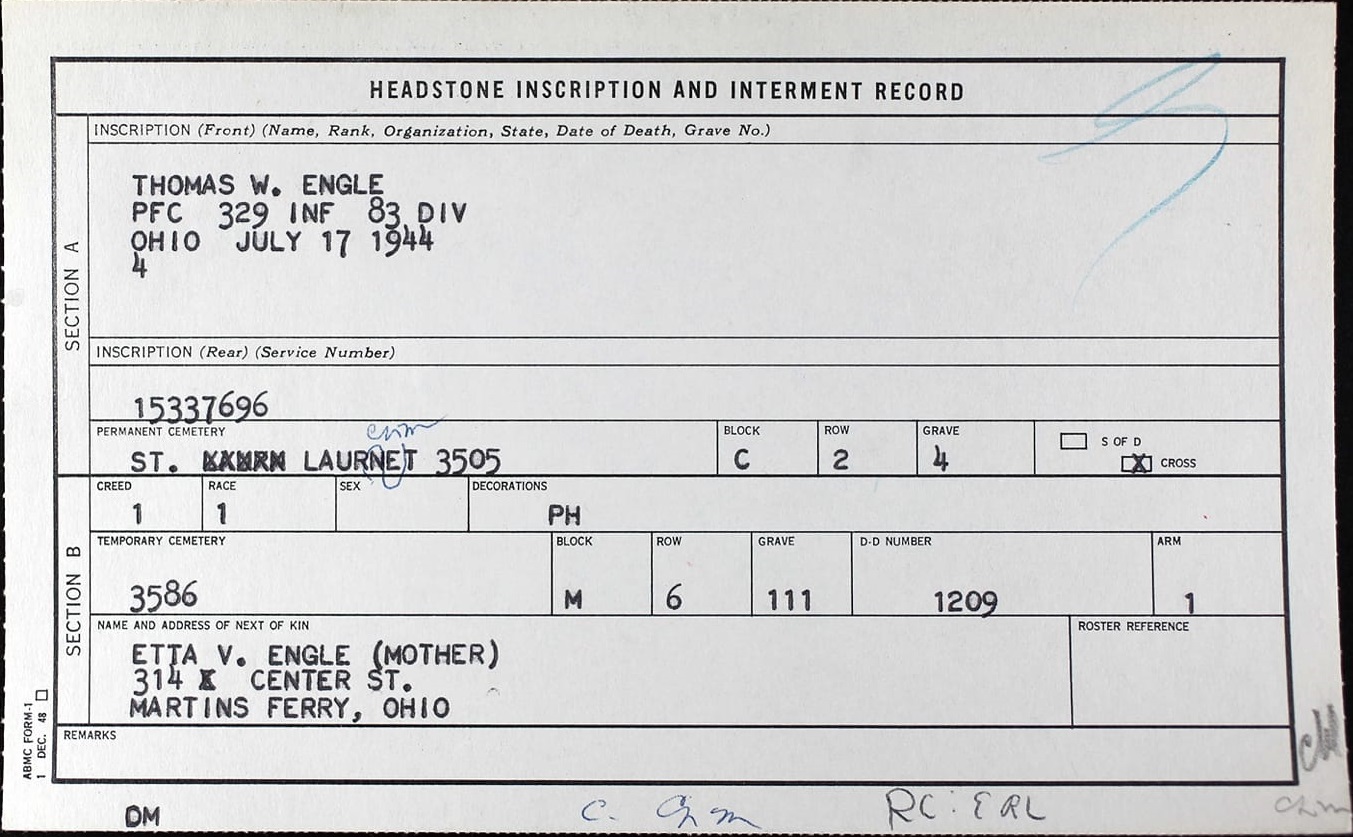 ENGLE Thomas W 2