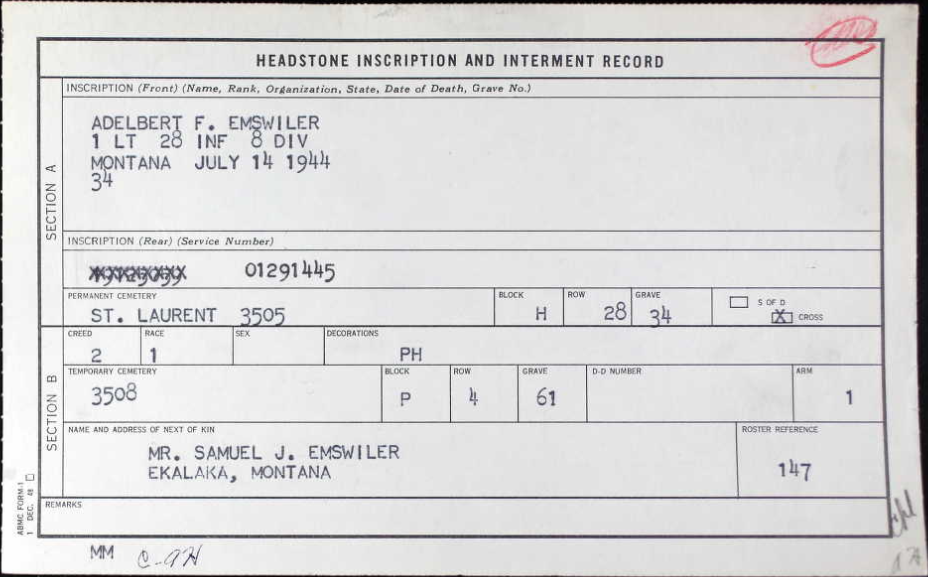 Emswiler Adelbert Freese