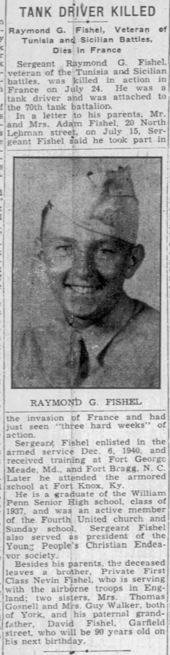 FISHEL Raymond G