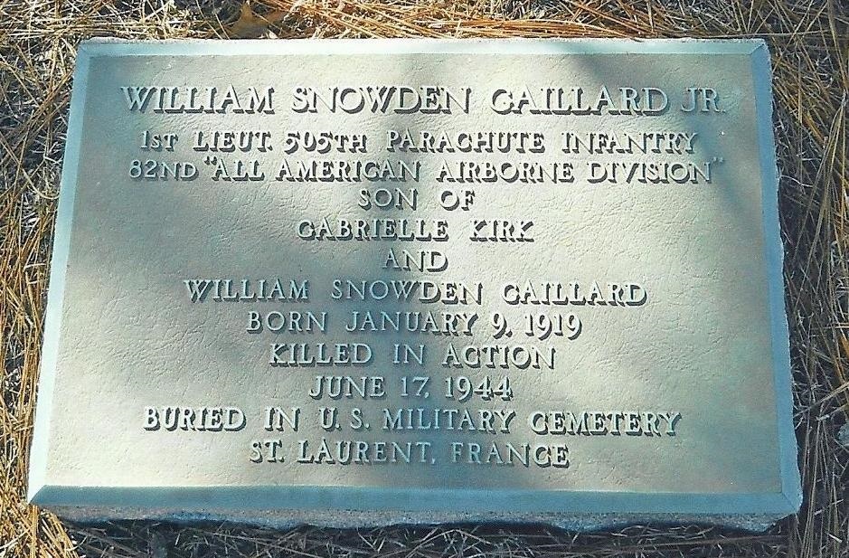 William Snowden gaillard stele
