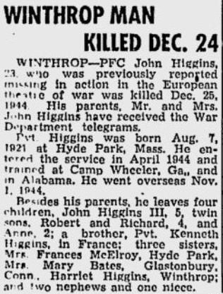higgins john w mur