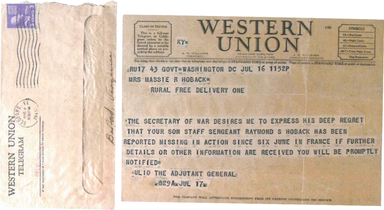 hoback raymond telegramme