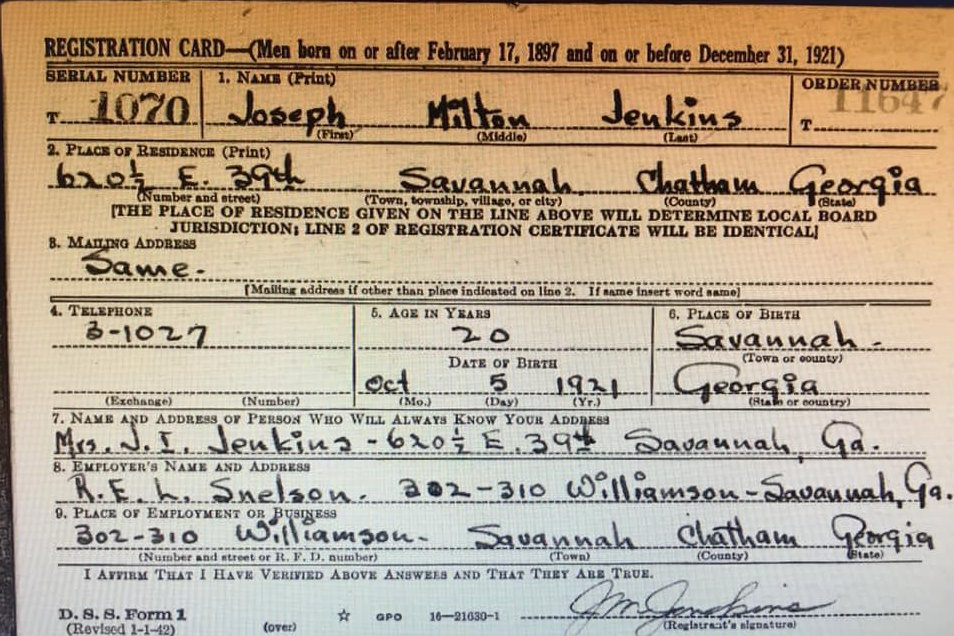 JENKINS Joseph M
