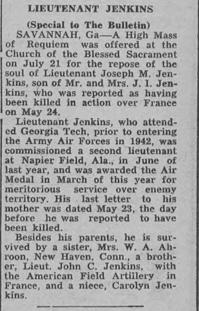 JENKINS Joseph M