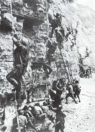 escalade à la pointe du hoc