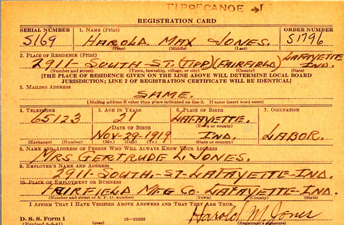 jones harold m