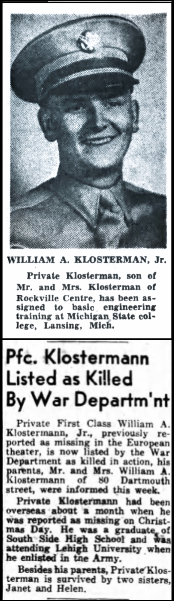 KLOSTERMANN William A presse