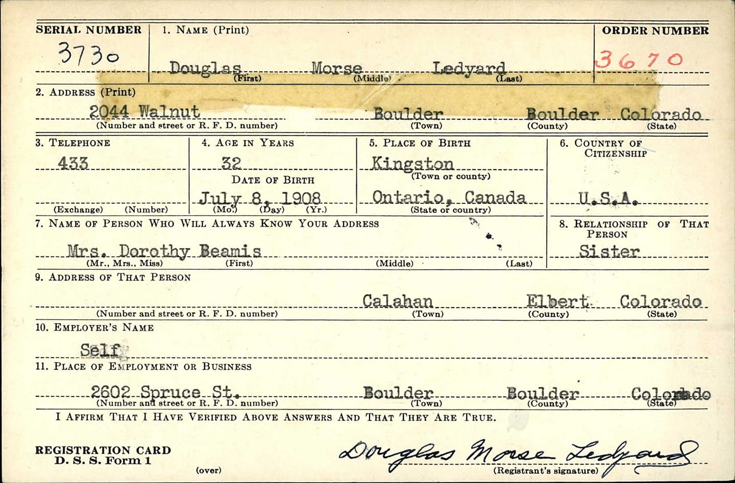 Douglas M. Ledyard
