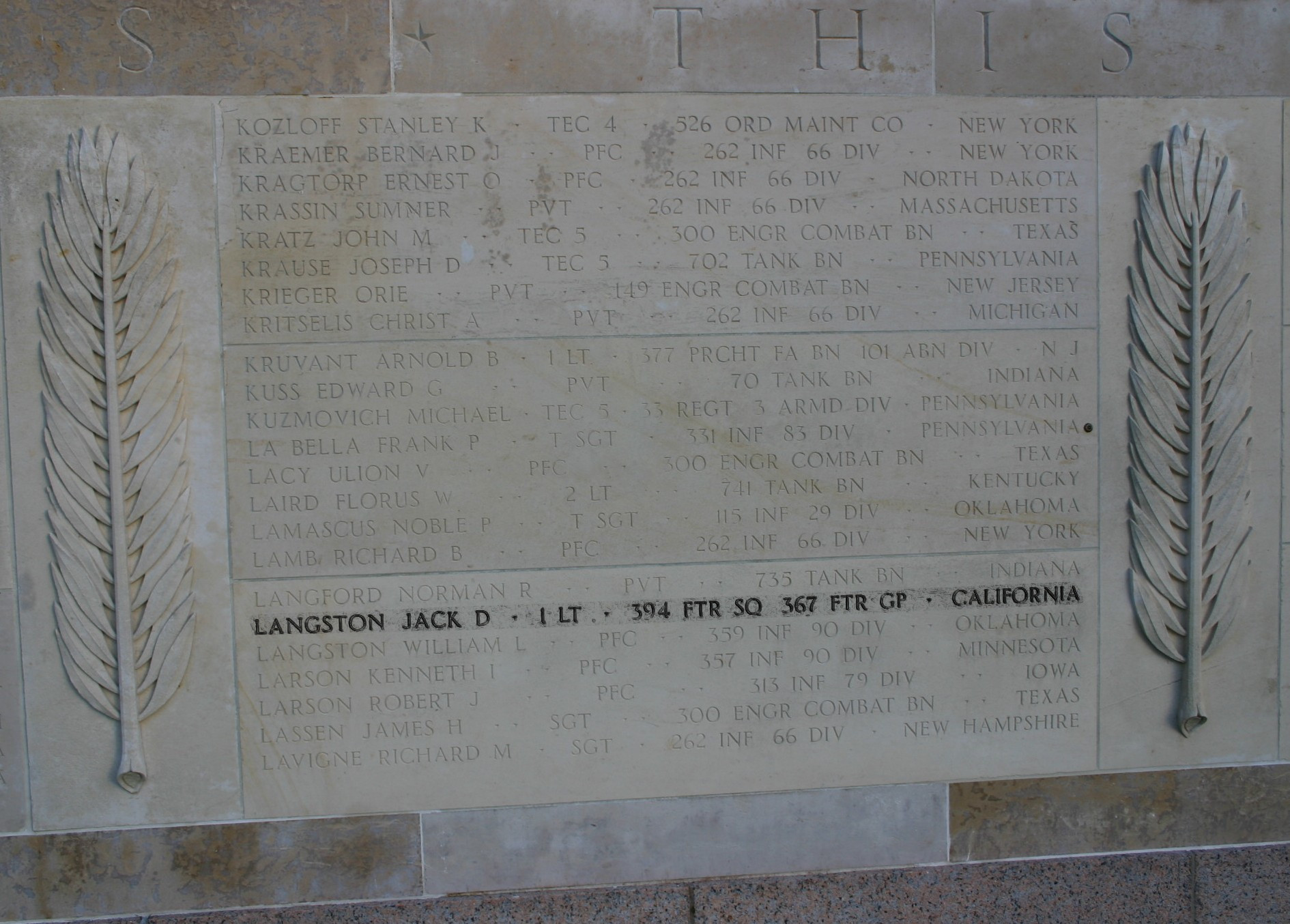 langston jack tombe