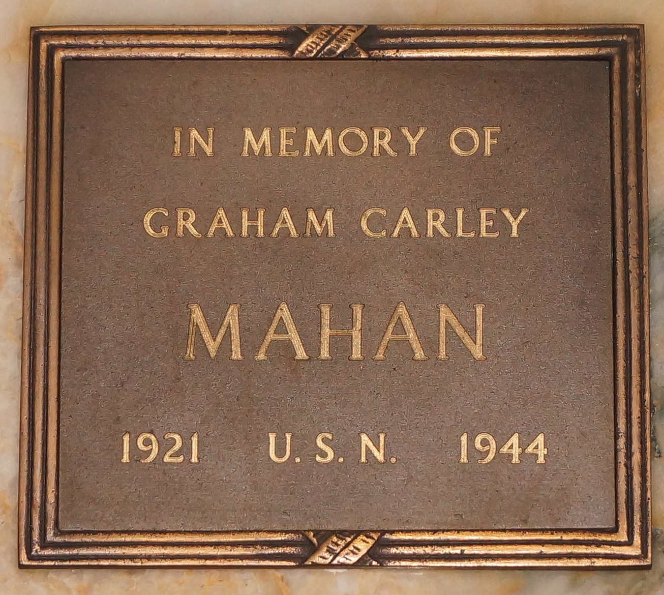 MAHAN Graham C - U.S. Navy