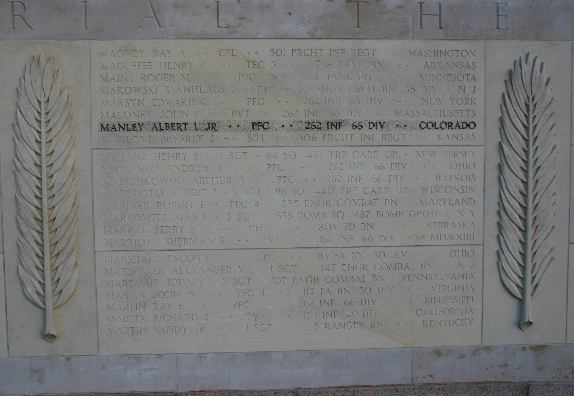 manley albert l mur