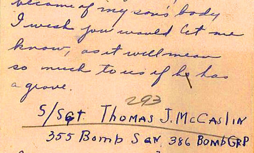 mccaslin thomas lettre