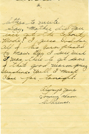 lettre de clarence