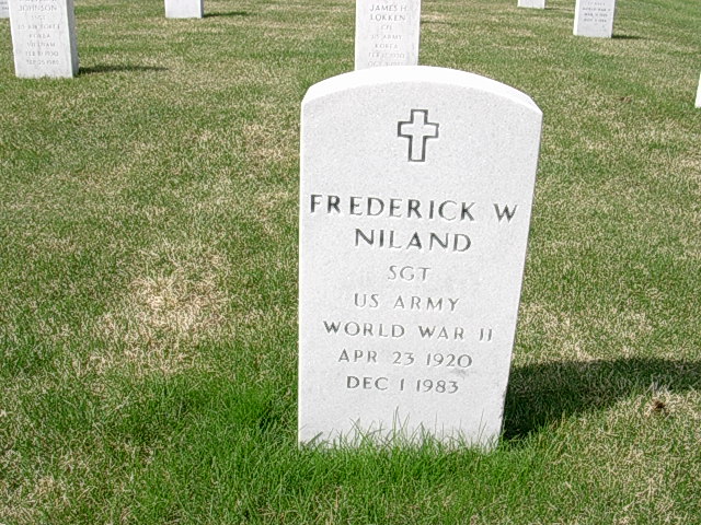 niland frederick tombe