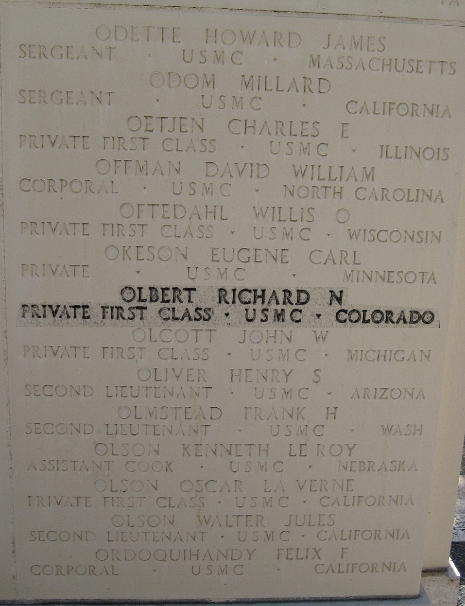 olbert richard n