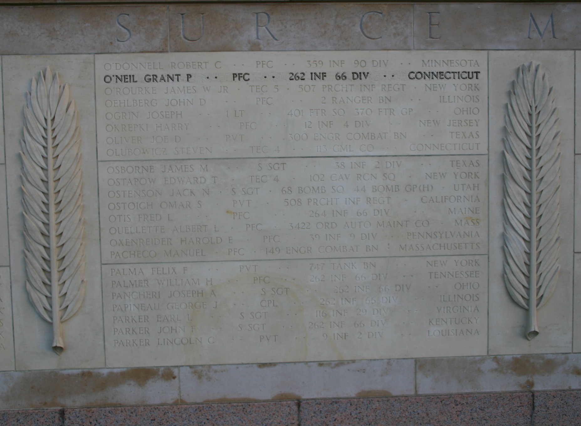 oneil grant tombe