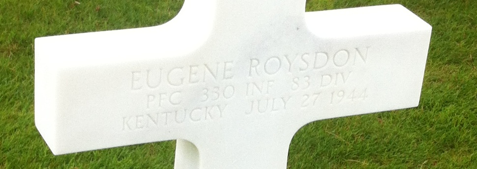 roysdon eugene plaque tombe