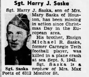 SASKA HARRY J presse