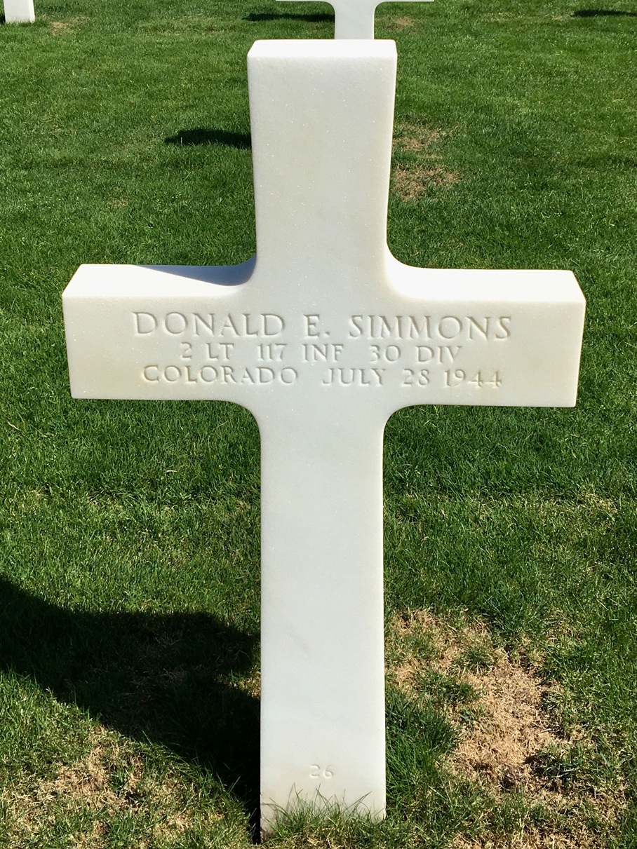 SIMMONS Donald E - 117 IR 30 ID
