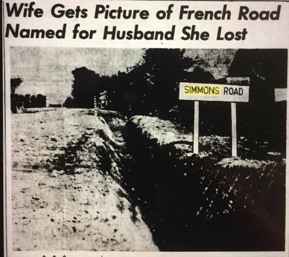 SIMMONS John H road