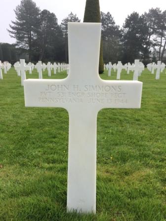 SIMMONS John H tombe
