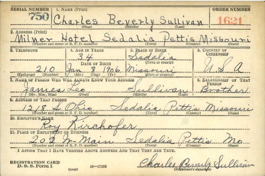SULLIVAN Charles B 