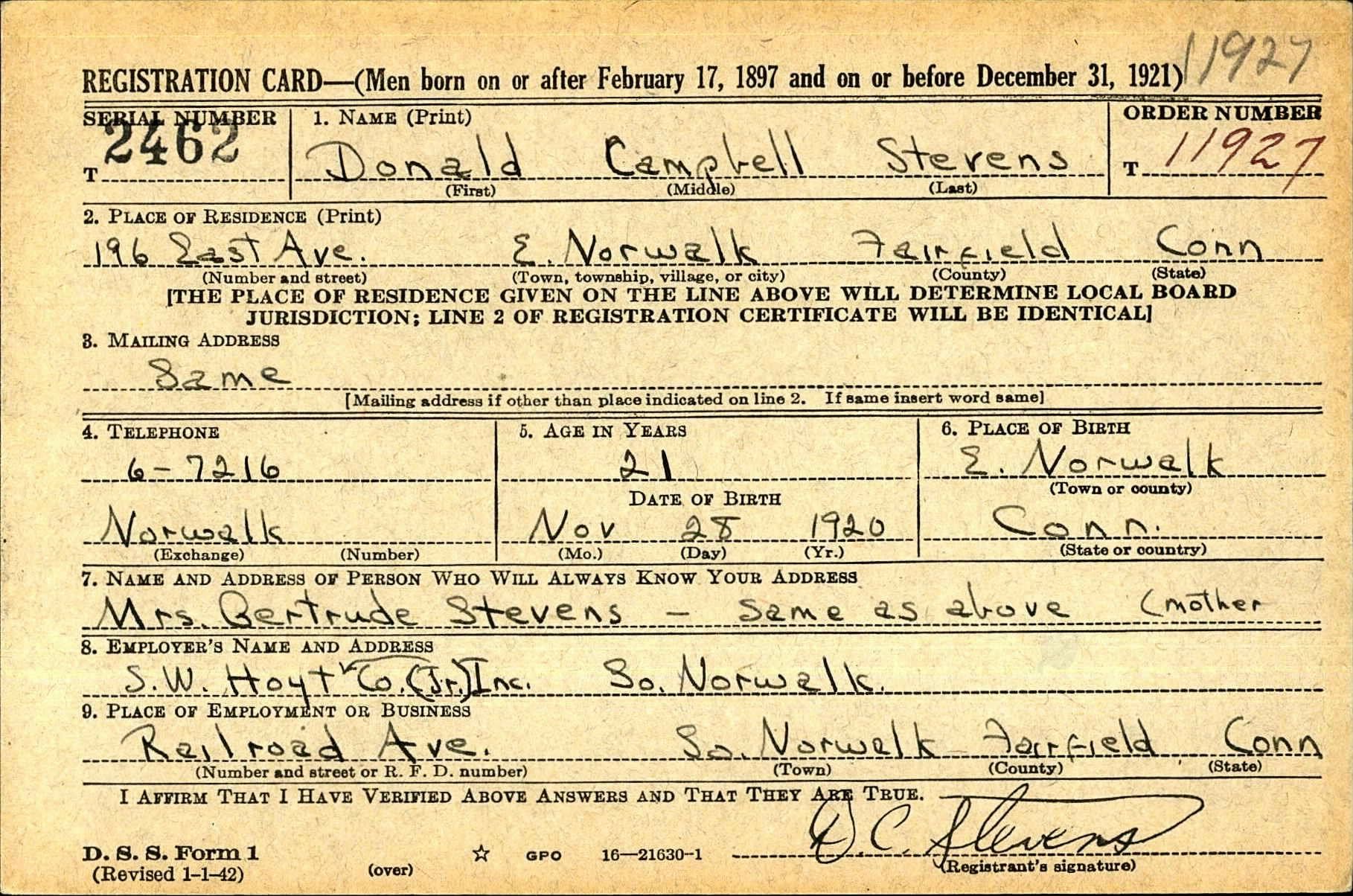 Stevens Donald Campbell