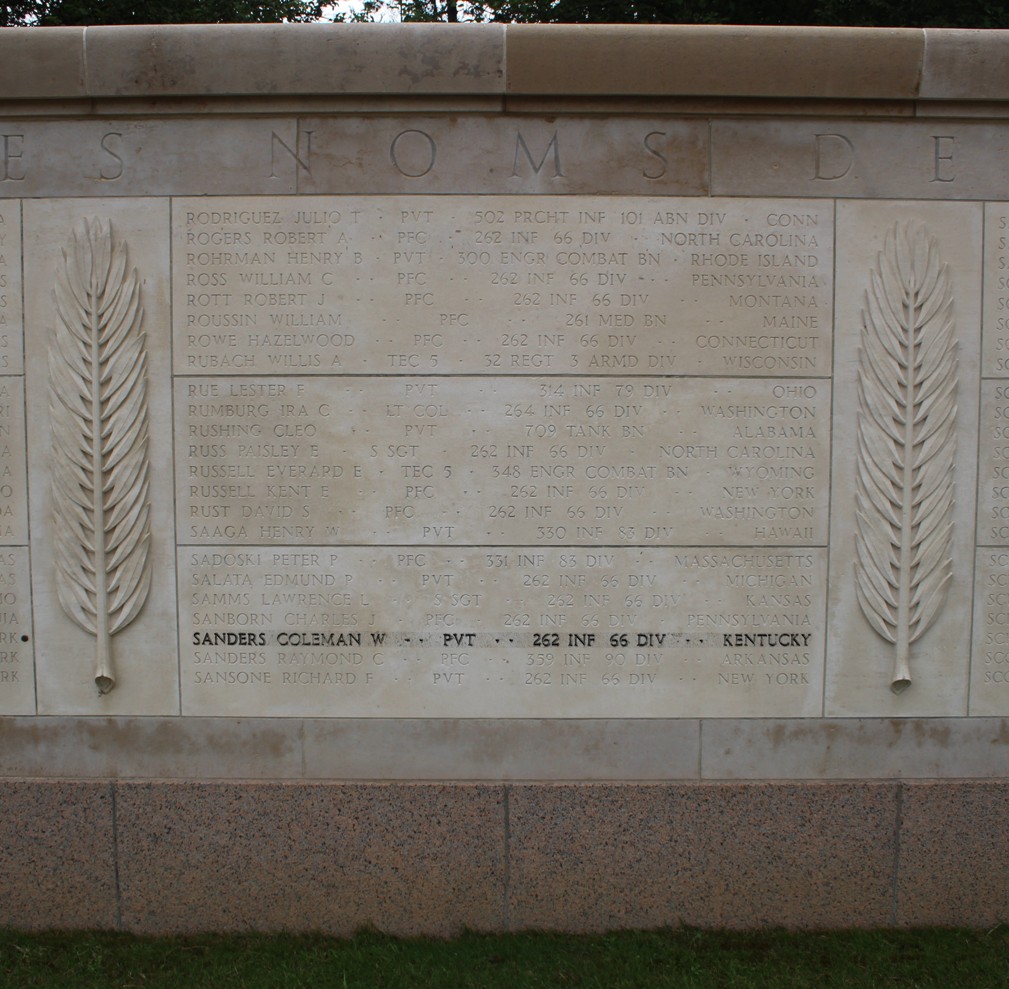 sanders coleman w tombe