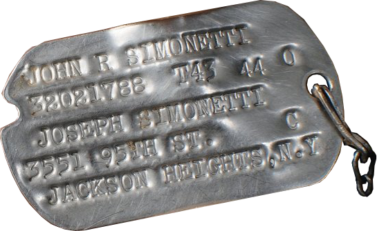 dog tags de John SIMONETTI