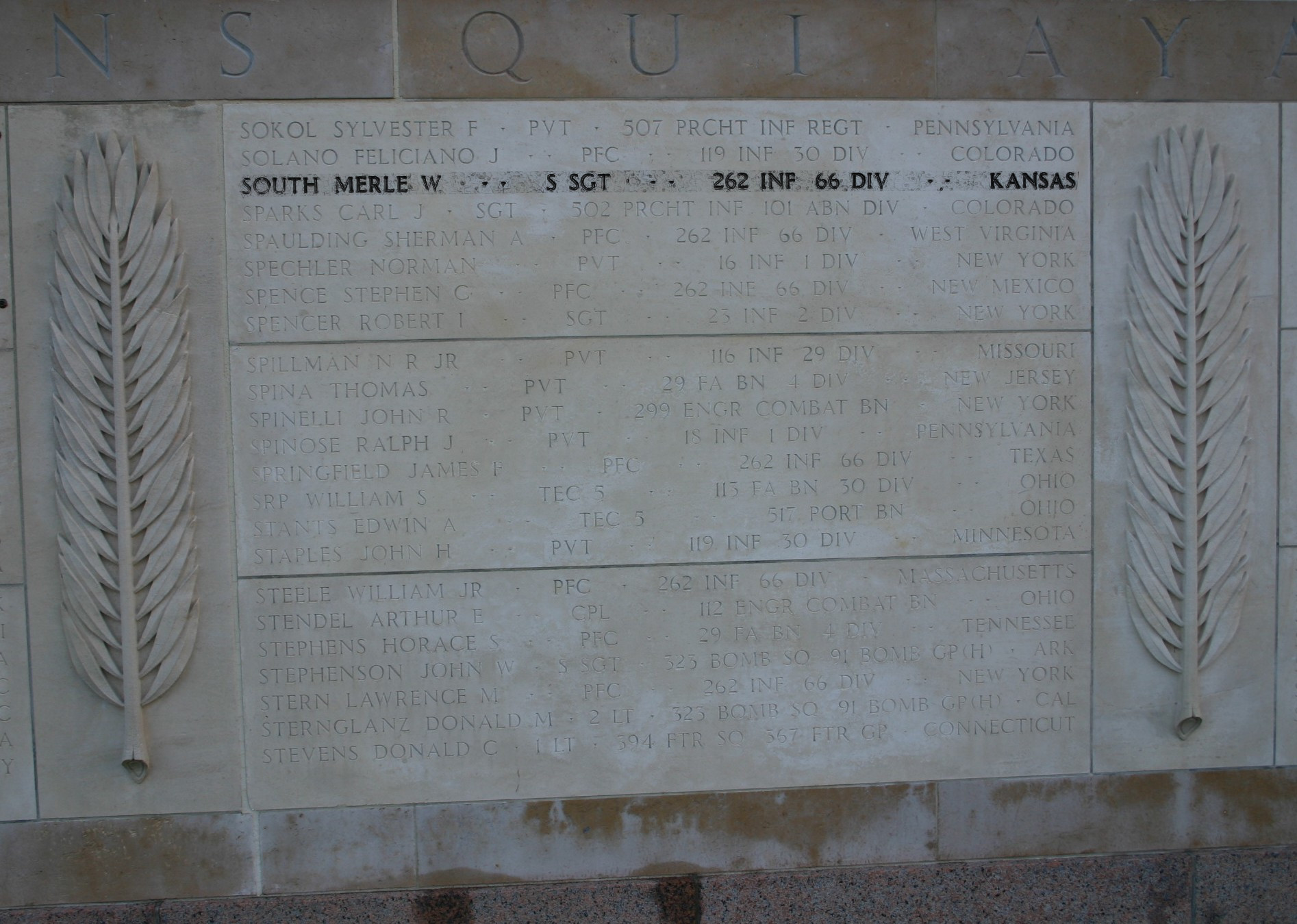 south merle w mur
